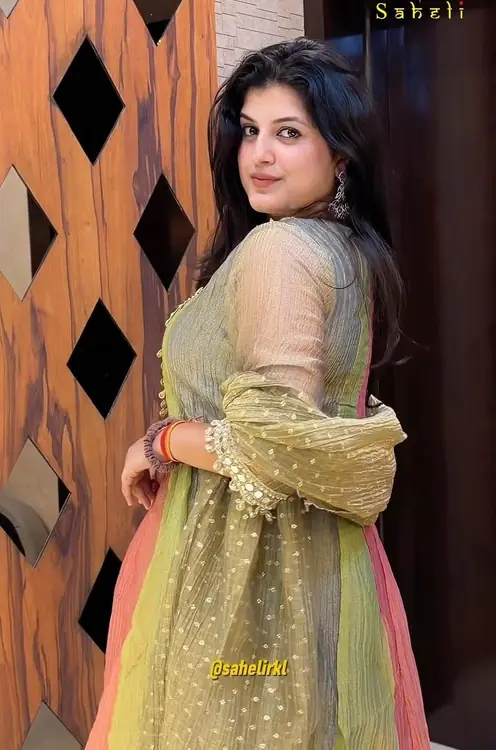 Organza dupatta suit